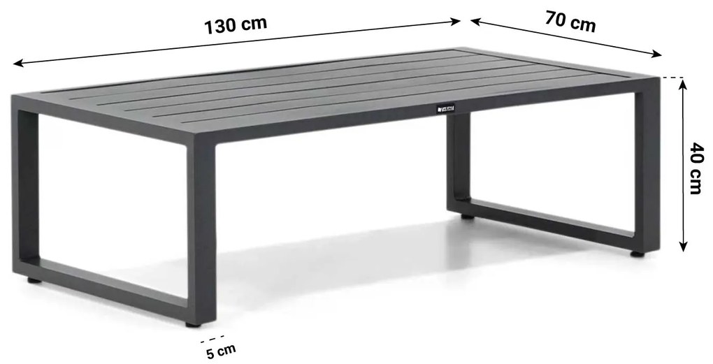 Hoek loungeset 6 personen Aluminium Grijs  Lifestyle Garden Furniture Lagos