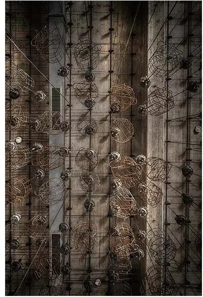 Urban Cotton wandkleed Hanging baskets 110x152cm