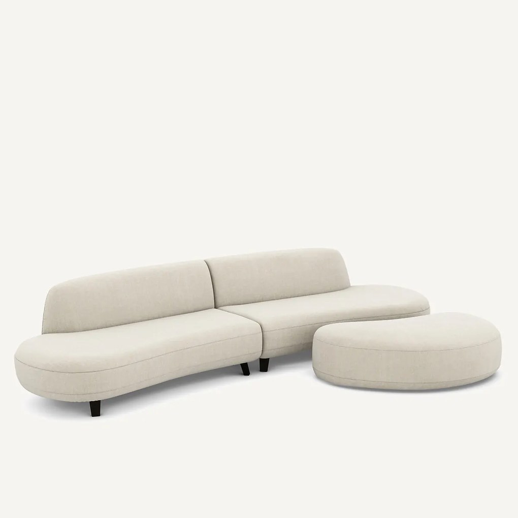 Voetensteun van katoen en linnen, Rosebury, ontwerp Emmanuel Gallina