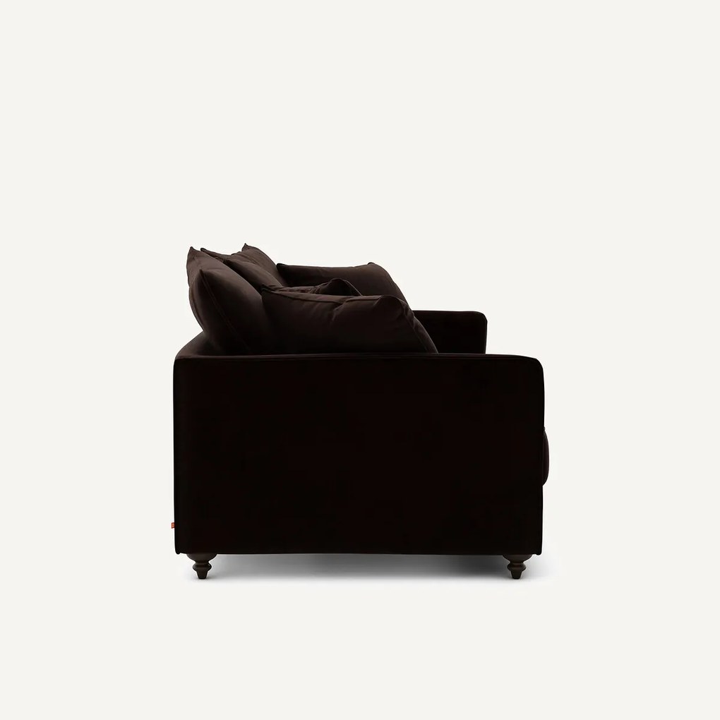 Omvormbare compacte bank in fluweel, Lazare