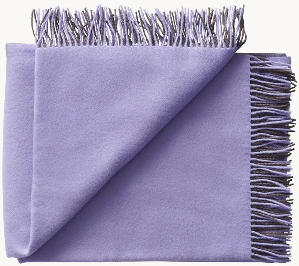 Wollen plaid Secret met franjes
