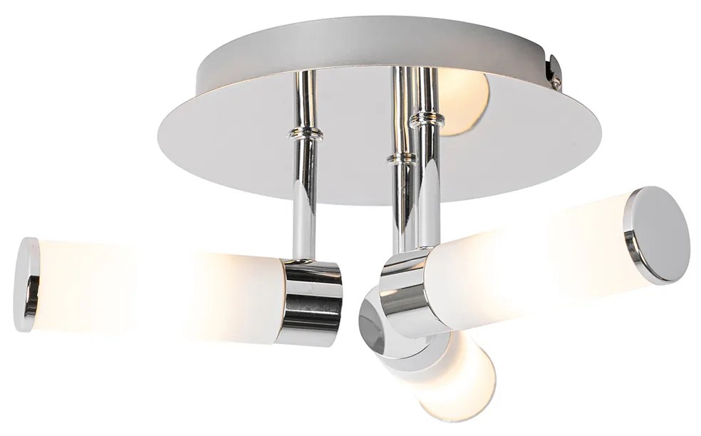 Moderne badkamer plafondlamp chroom 3-lichts IP44 - Bath