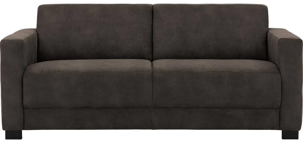 Goossens  My Style donkerbruin, microvezel, 2,5-zits, stijlvol landelijk