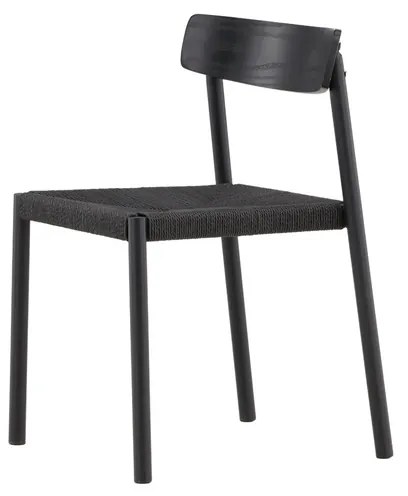 Jörn Eetkamerstoel - Kenjy  - Zwart - Hout en Rotan - Jörn