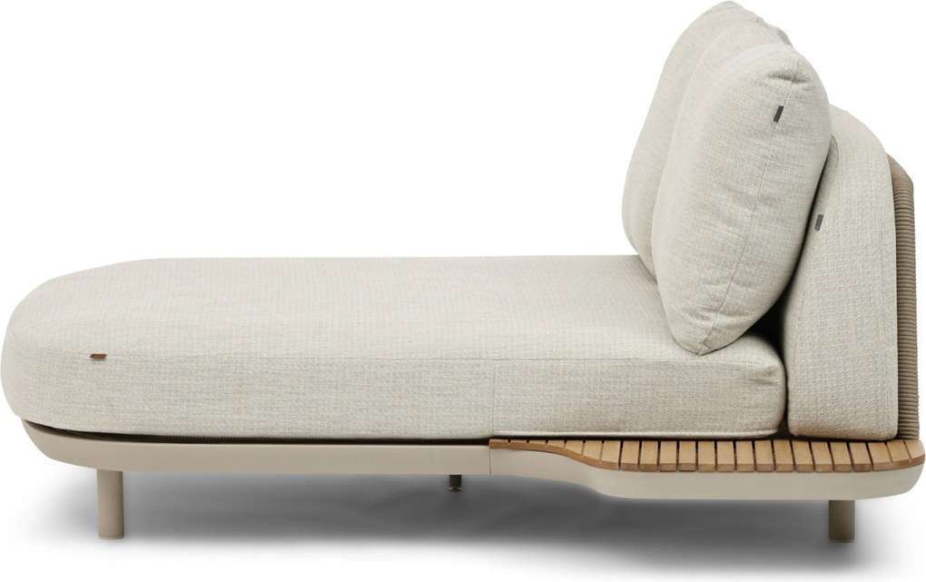 Hoek loungeset 5 personen Outdoor textiel Zand/Beige Coco Dunea