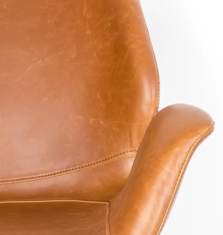 Zuiver Nikki Design Fauteuil Bruin Leer