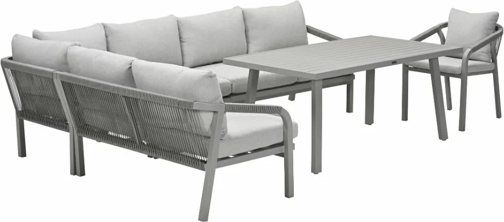 Garden Impressions Tarera lounge dining set R 6-delig incl stoel - taupe