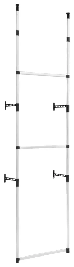 vidaXL Kledingkastsysteem met stangen telescopisch aluminium