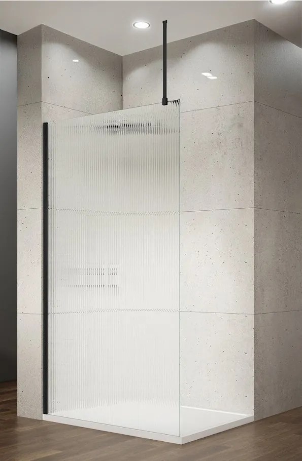 Saniclear Redro stabilisatiestang 100cm voor plafondbevestiging zwart mat