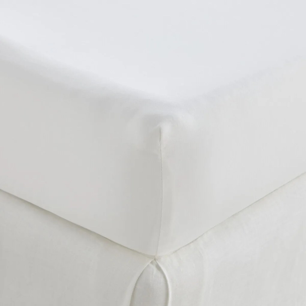 Hoeslaken satijn katoen, 153 draden, 30 cm kop, Opale