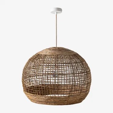 Udane Plafondlamp Natuurlijk - Wit & Ø70 Cm Udane - Sklum