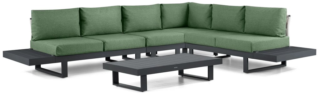 Hoek loungeset 6 personen Aluminium Grijs  Lifestyle Garden Furniture Lorenzo