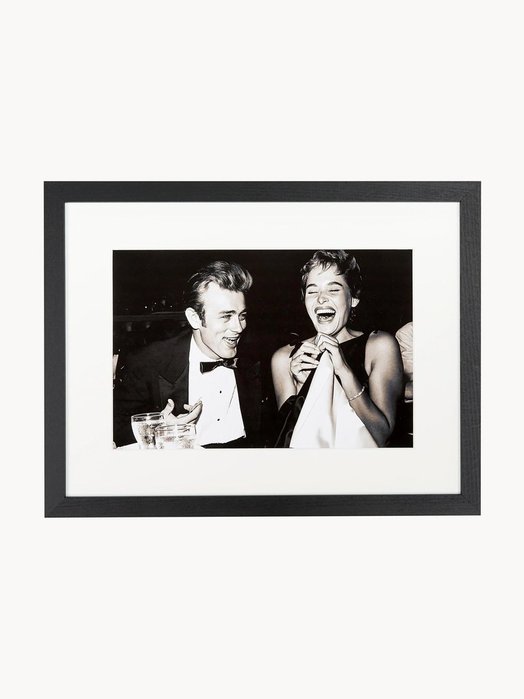 Ingelijste fotoprint Pier Abgeli en James Dean