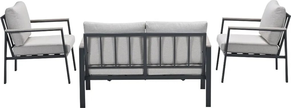 Garden Impressions Solea loungeset 4-delig - donker grijs