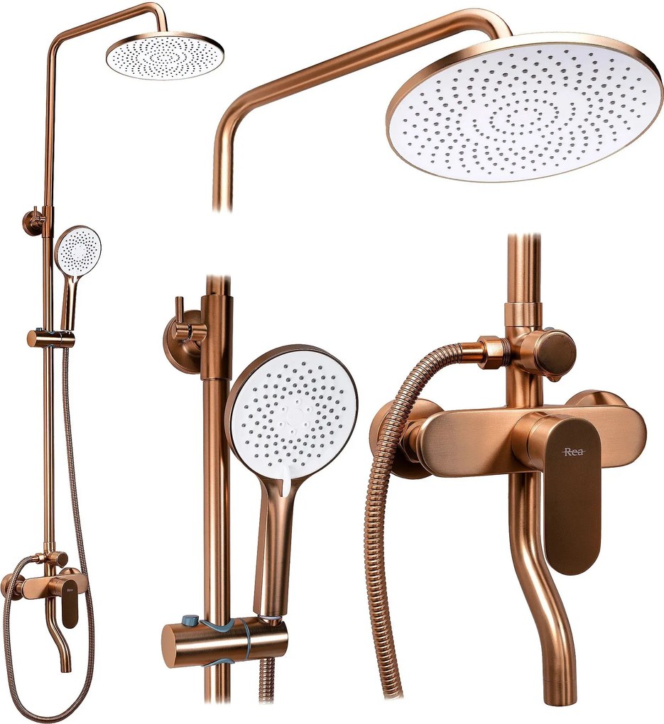 Doucheset REA DROP Brush Copper