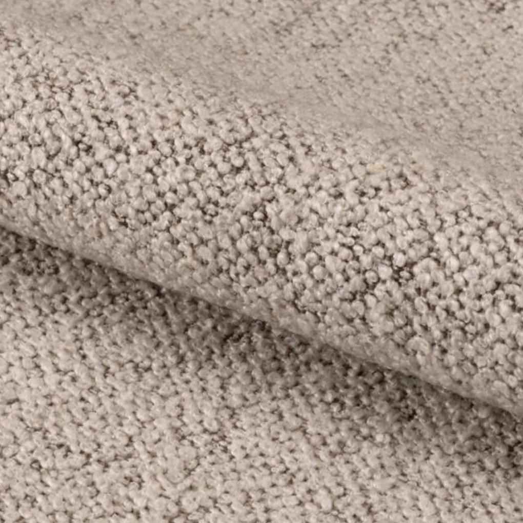 Eetkamerstoel Met Houten Poten Beige Boucle