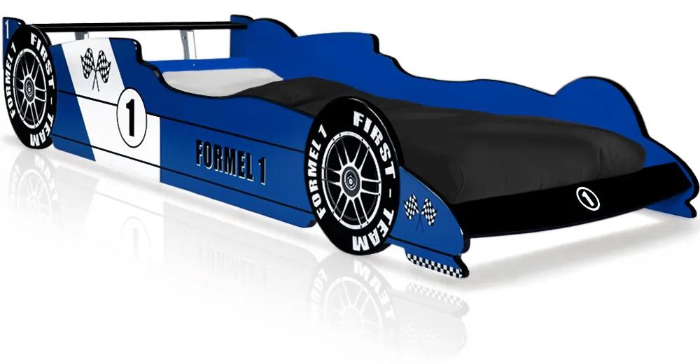 F1-racebed blauw
