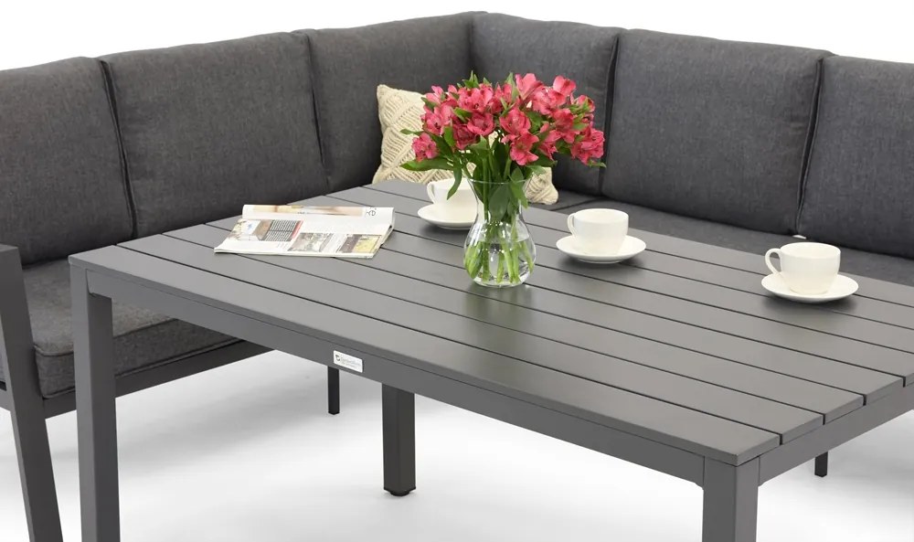 Tuinhoek met tafel Zakintos Comida 5 antraciet Garden Point