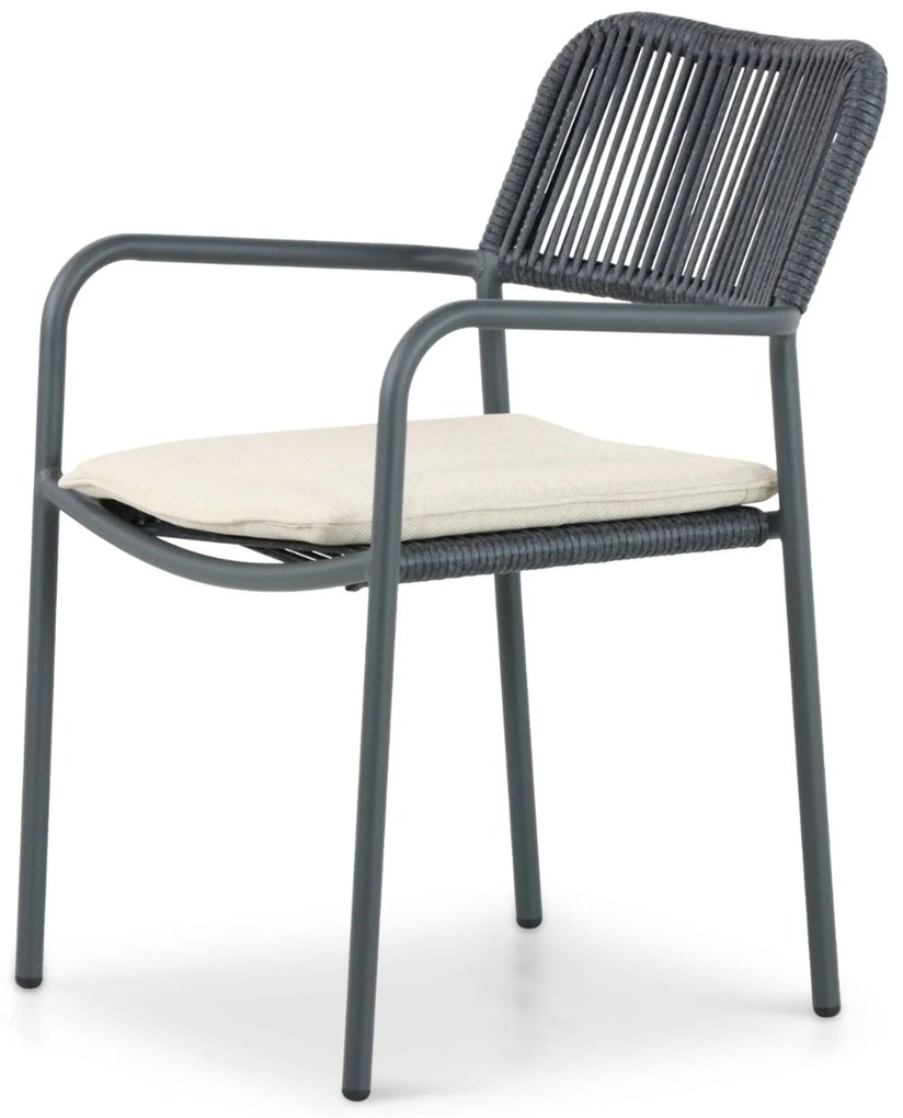 Tuinset 8 personen 300 cm Aluminium/rope Grijs Coco Penya/Weave