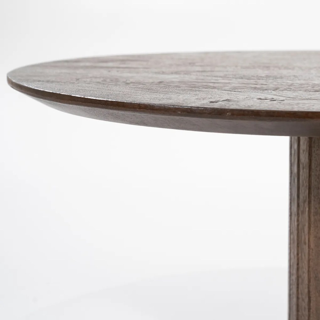 Bruine Salontafel Organische Vorm - 130 X 70cm.