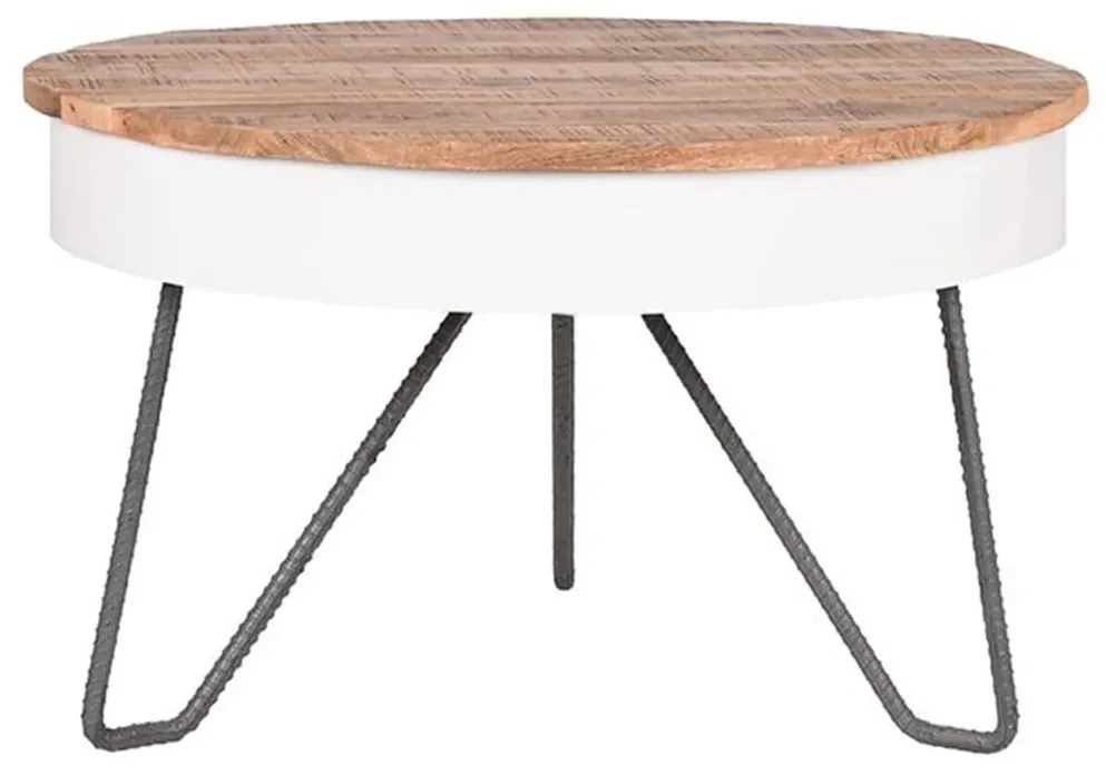 LABEL51 Salontafel Saria 80x49 cm wit