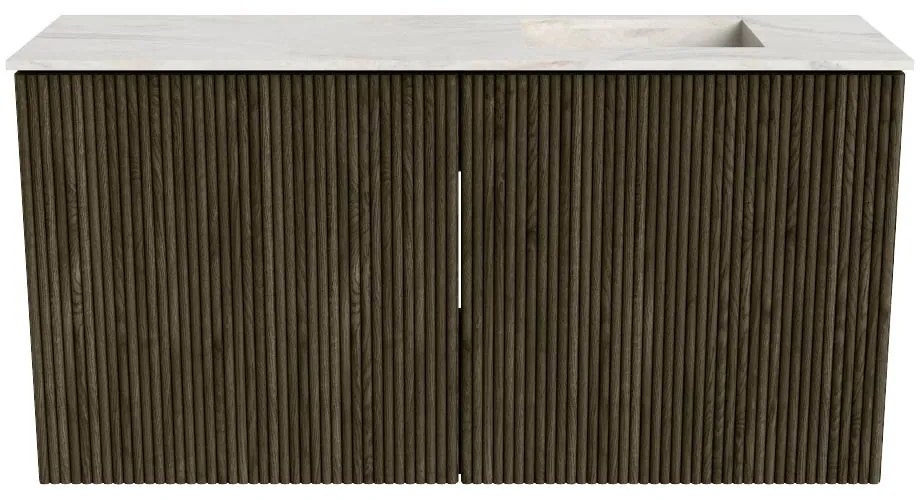 Mondiaz Joya DLux 80cm toiletmeubel shadow met wastafel faye rechts zonder kraangat ostra