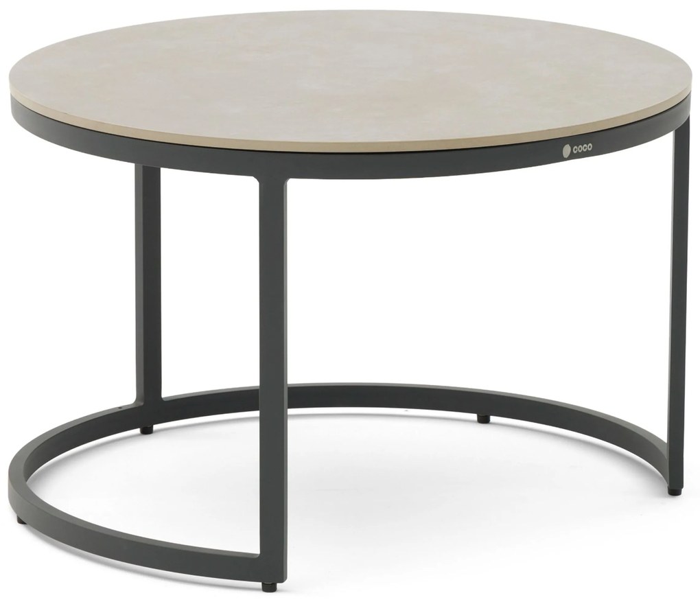 Hoek loungeset 5 personen Aluminium/rope Grijs  Coco Puerto/Santander