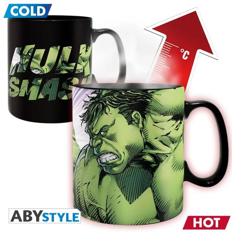 MARVEL - Mug Heat Change 460 ml - Hulk Smash