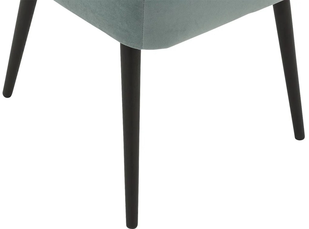 Goossens Eetkamerstoel Rob groen velvet stof leuning, urban industrieel