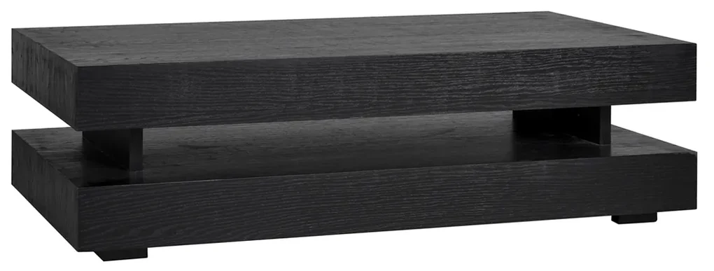 Richmond Interiors Oakura Rechthoekige Salontafel Zwart - 150 X 80cm.