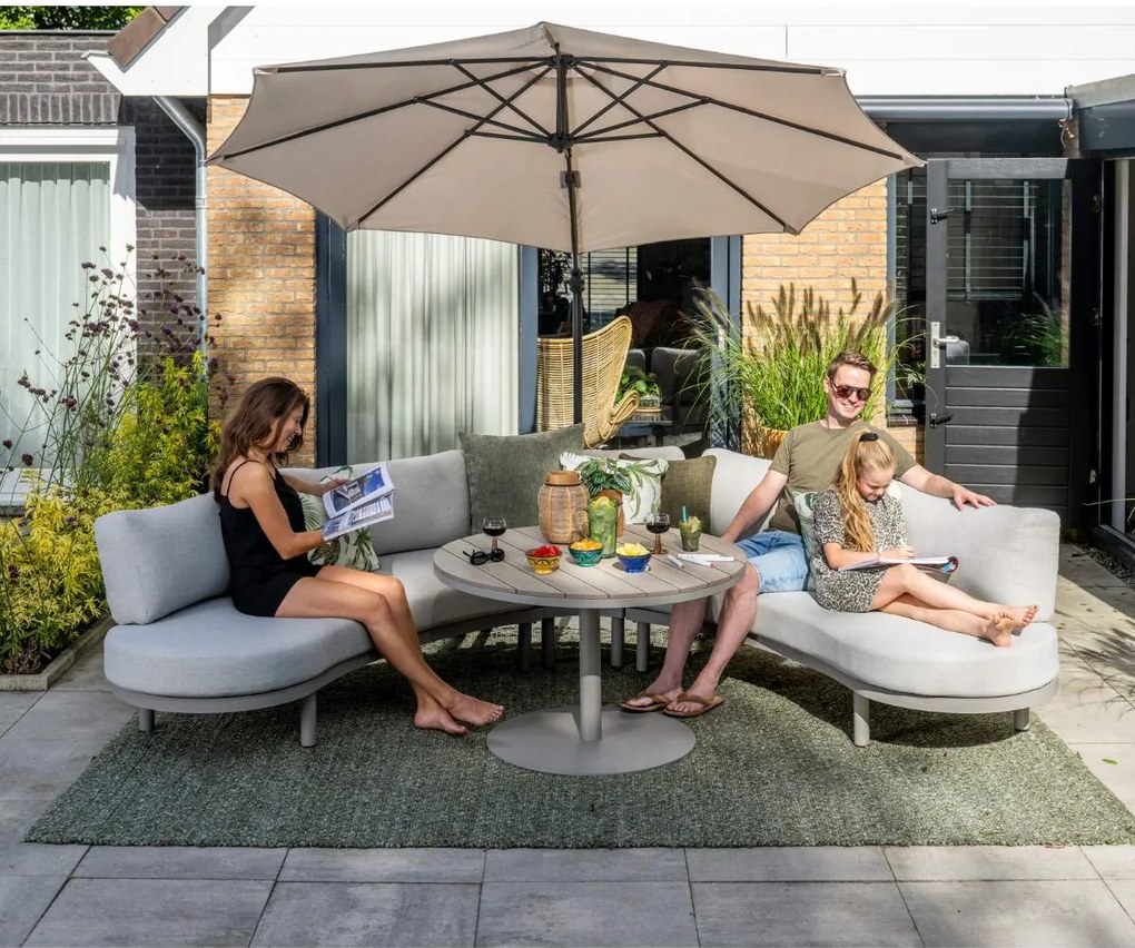 Garden Impressions Mallorca loungeset 3-delig - taupe