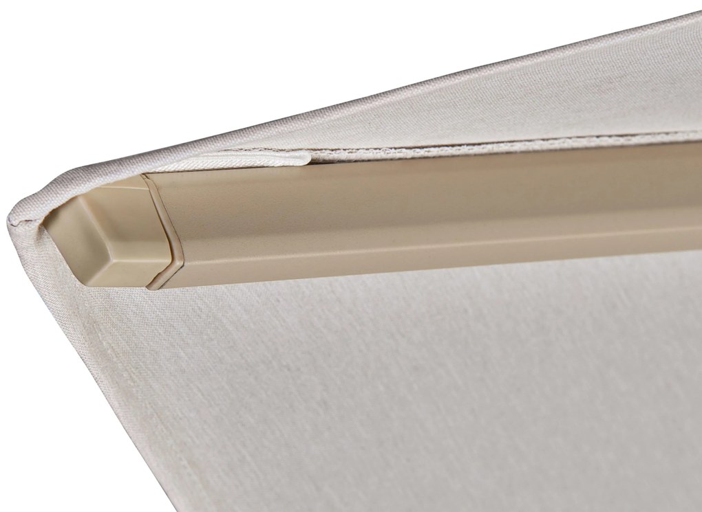 Zweefparasol  3.2x3.2m (excl.voet) Taupe-naturel-bruin Platinum Beaufort premium