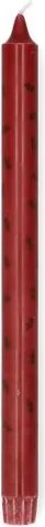 Dinerkaars, rood met takjes, 30 cm