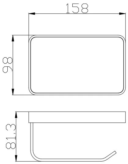 Eastbrook Vercelli messing toiletrolhouder met leren plankje chroom