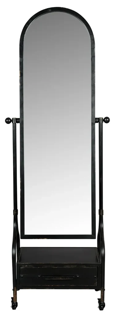 Dutchbone Gubo Verrijdbare Spiegel Met Lade - 65x184cm