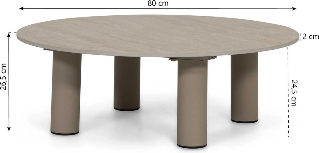 Loungeset tuin 10 personen Aluminium Zand/Beige  Lifestyle Garden Furniture Organio/Elanio