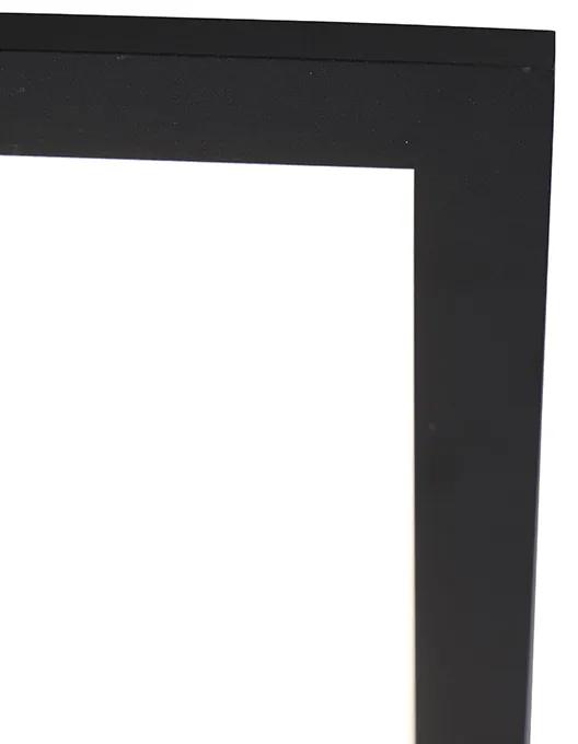 Plafondlamp met dimmer zwart 40 cm incl. LED met afstandsbediening - Live Modern vierkant Binnenverlichting Lamp