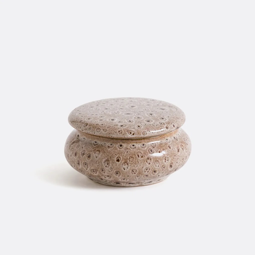 Ronde doos in keramiek Ø13 cm, Rima