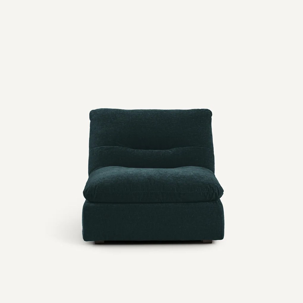 Modulaire fauteuil van chenillefluweel, Giuliano