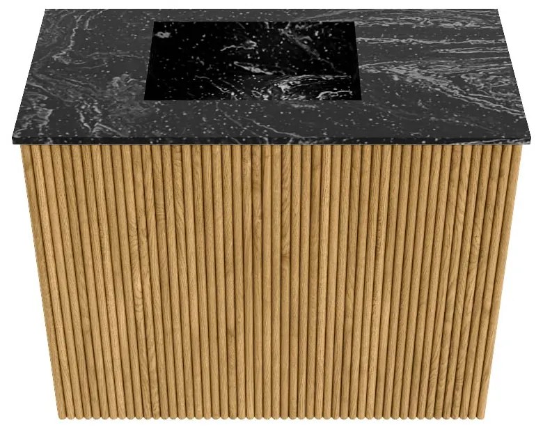 Mondiaz Joya DLux 50cm toiletmeubel oak met wastafel faye links 1 kraangat lava