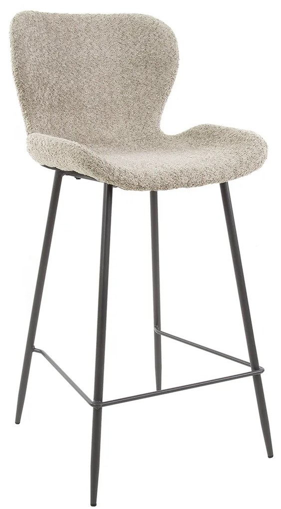 Beige Barstoel Boucle