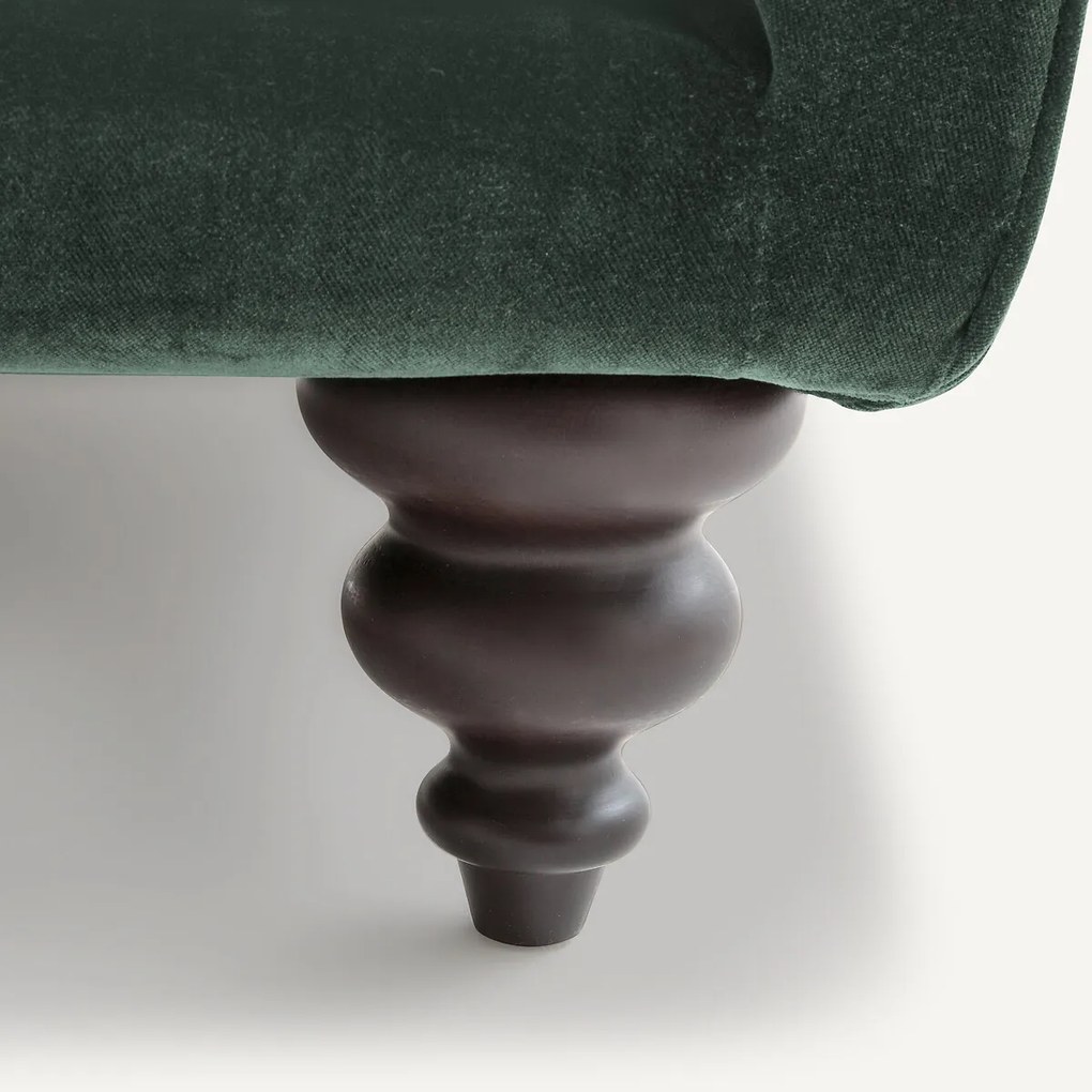 2-zits fluwelen bank, Lazare