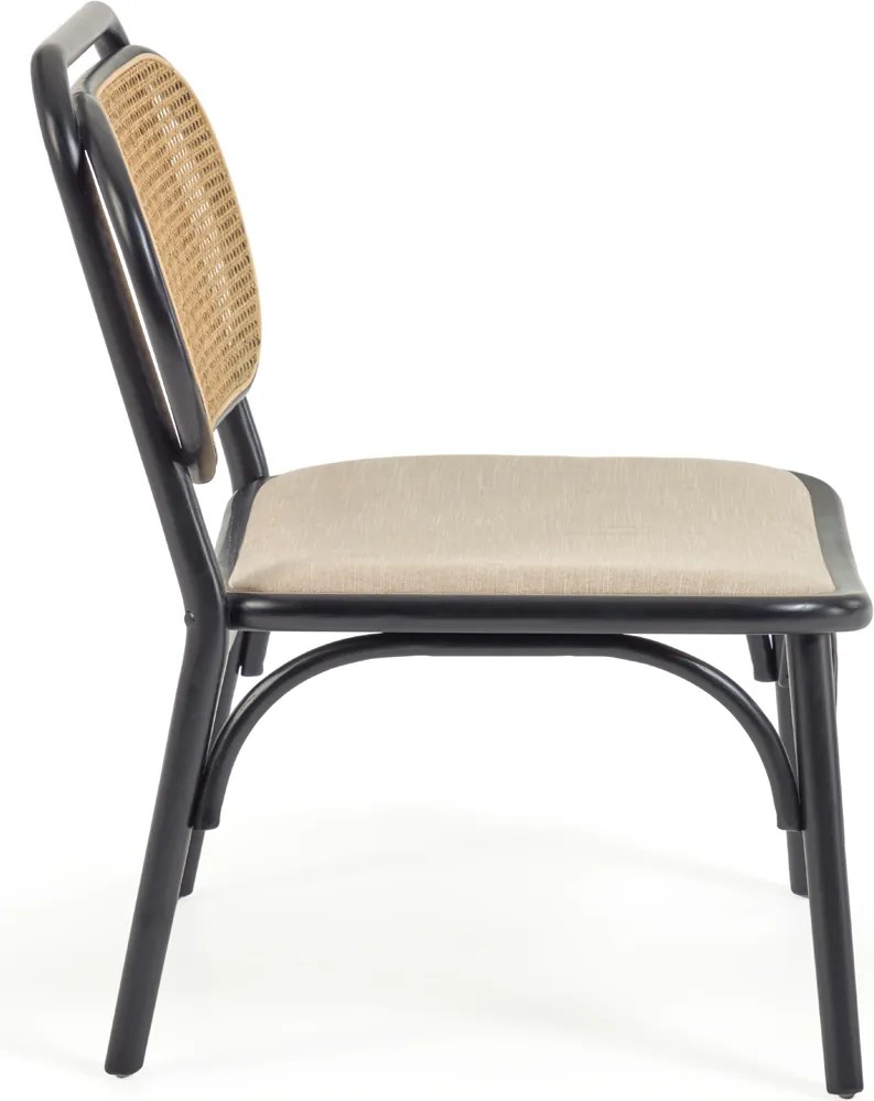 Retro Webbing Fauteuil Zwart