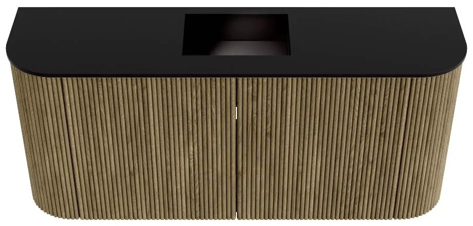 Mondiaz Joya 95cm toiletmeubel ronding links/rechts dusk met wastafel faye midden zonder kraangat urban