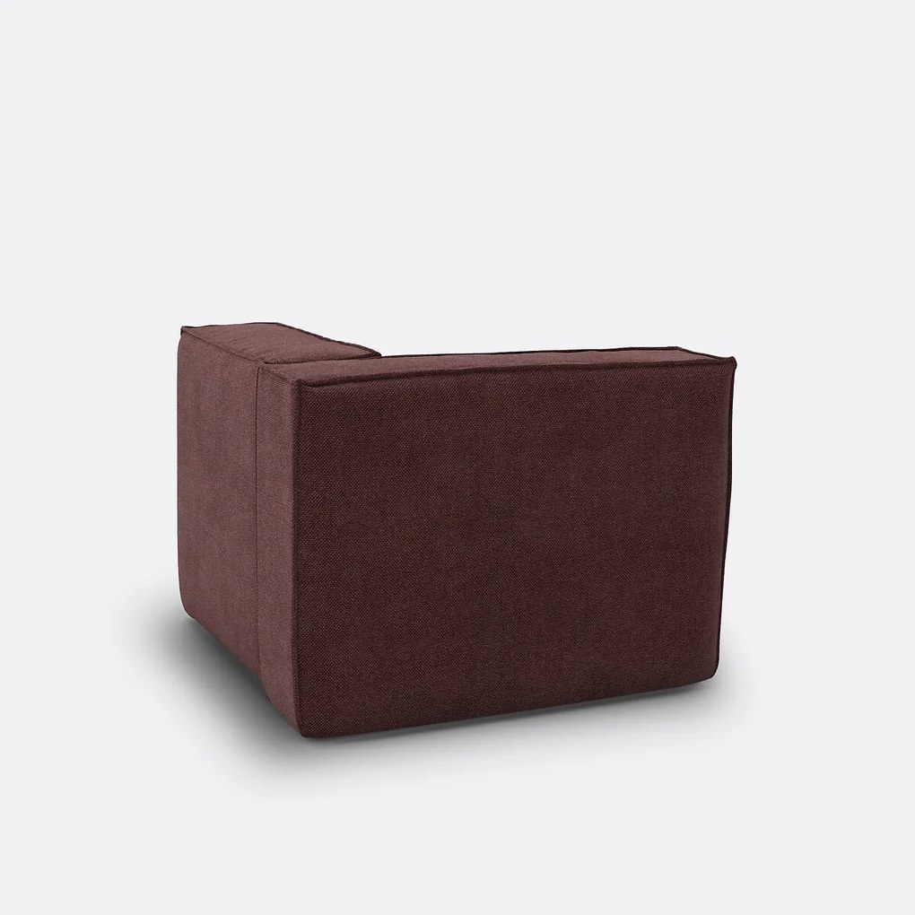 Modulaire hoek, getextureerde stof, Seven