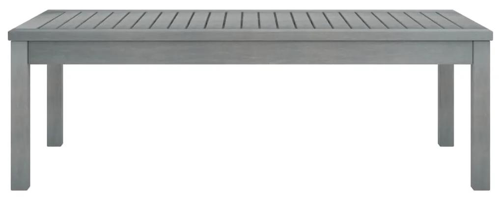 vidaXL Salontafel 100x50x33 cm massief acaciahout grijs