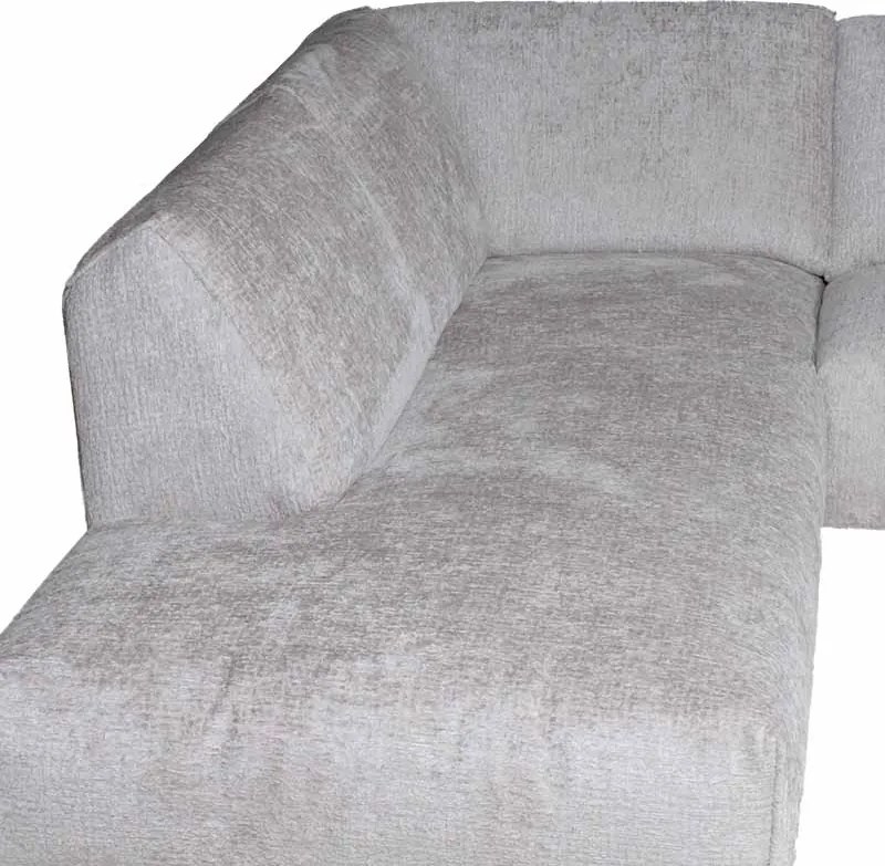 Hoekbank - Höft - links - stof Fusion grijs 149