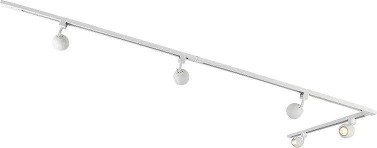 Smart 1-fase railsysteem incl. 5 Wifi GU10 wit - Iconic Gissi