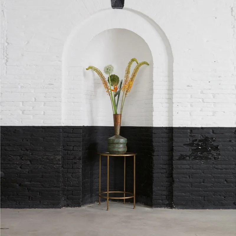 BePureHome Goddess Bijzettafel Metaal Antique Brass - 45.5 X 45.5cm.