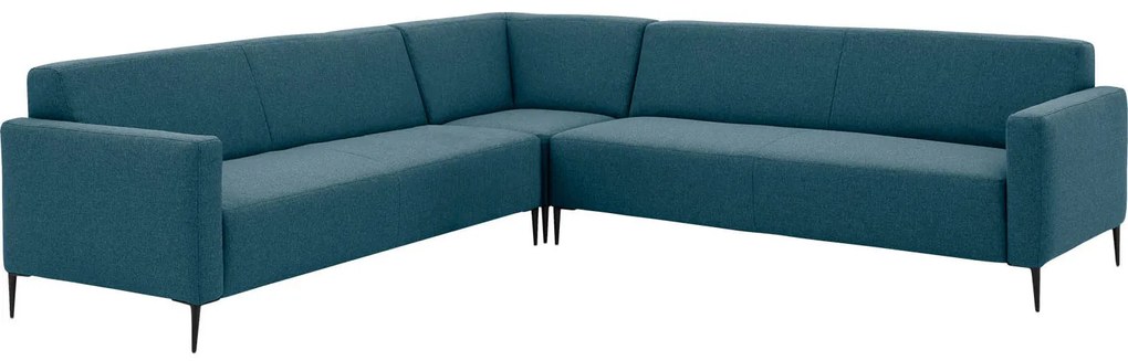 Goossens  Key West blauw, stof, 3-zits, modern design